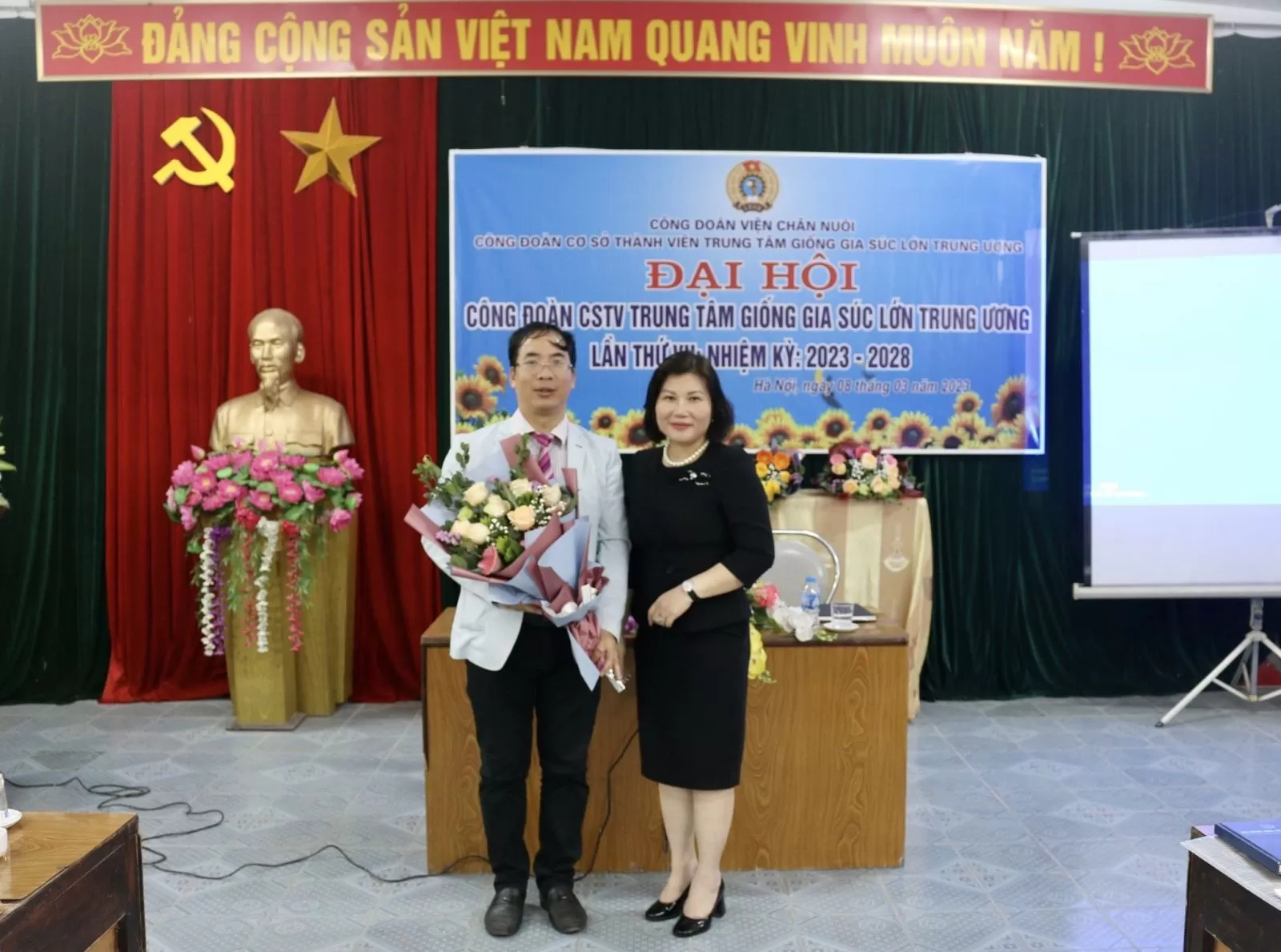 Đại hội Công đoàn Cơ sở thành viên Trung tâm giống gia súc lớn Trung ương nhiệm kỳ 2023-2028
