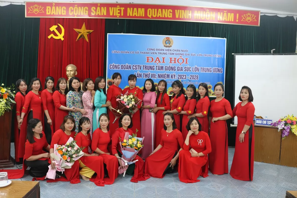 Đại hội Công đoàn Cơ sở thành viên Trung tâm giống gia súc lớn Trung ương nhiệm kỳ 2023-2028