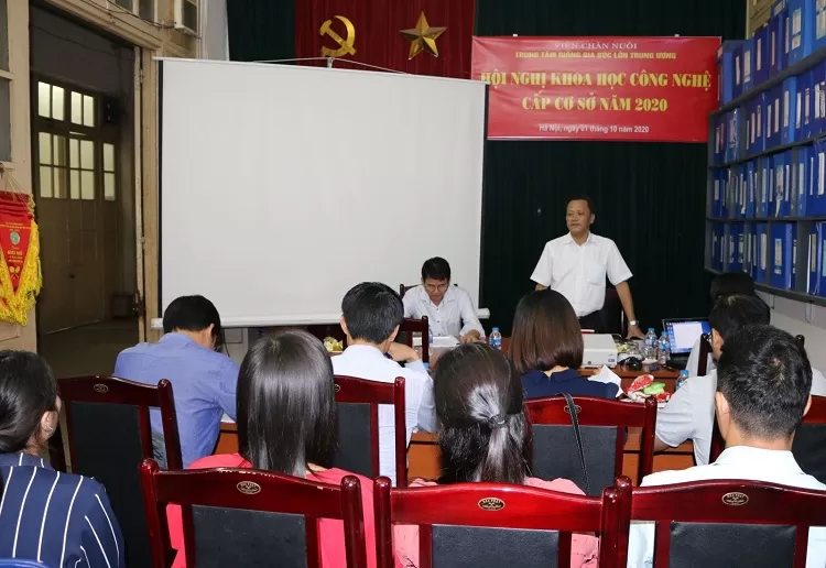 Hội nghị khoa học công nghệ cấp cơ sở năm 2020 Trung tâm Giống gia súc lớn Trung ương