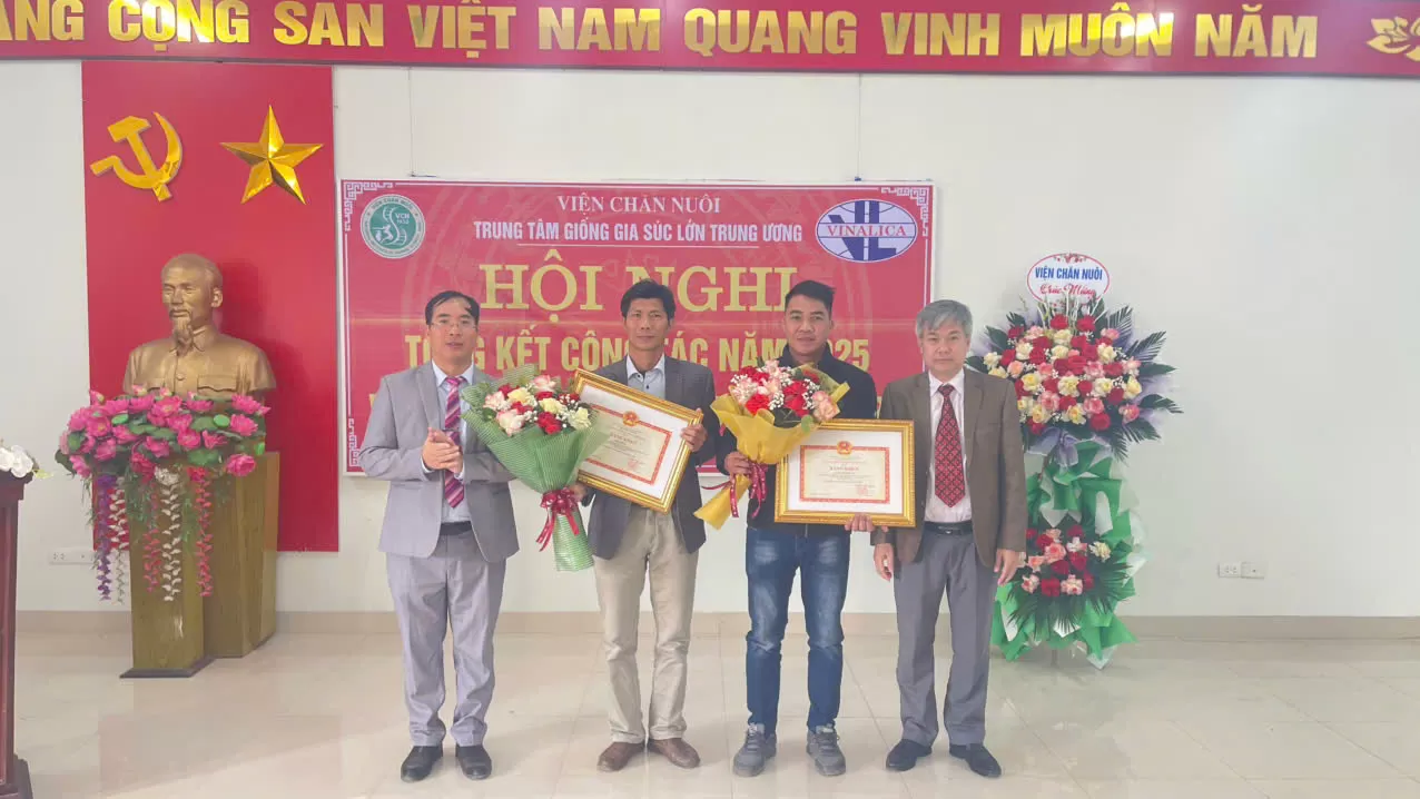 Trung tâm Giống gia súc lớn Trung ương Tổ chức Hội nghị tổng kết công tác năm 2025 và triển khai kế hoạch nhiệm vụ năm 2026